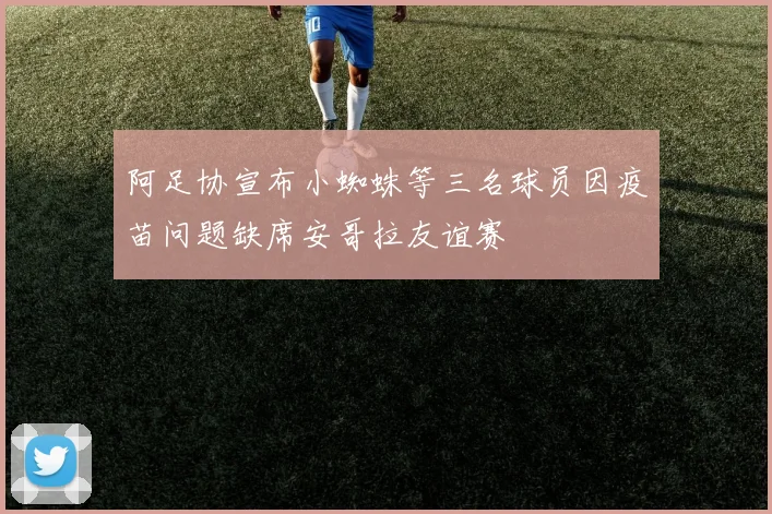 阿足协宣布小蜘蛛等三名球员因疫苗问题缺席安哥拉友谊赛